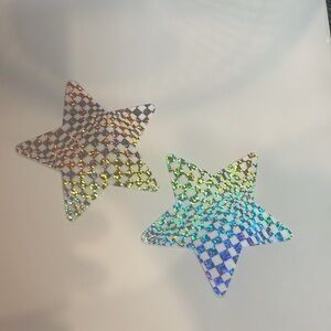 Holographic Star Pasties NWT